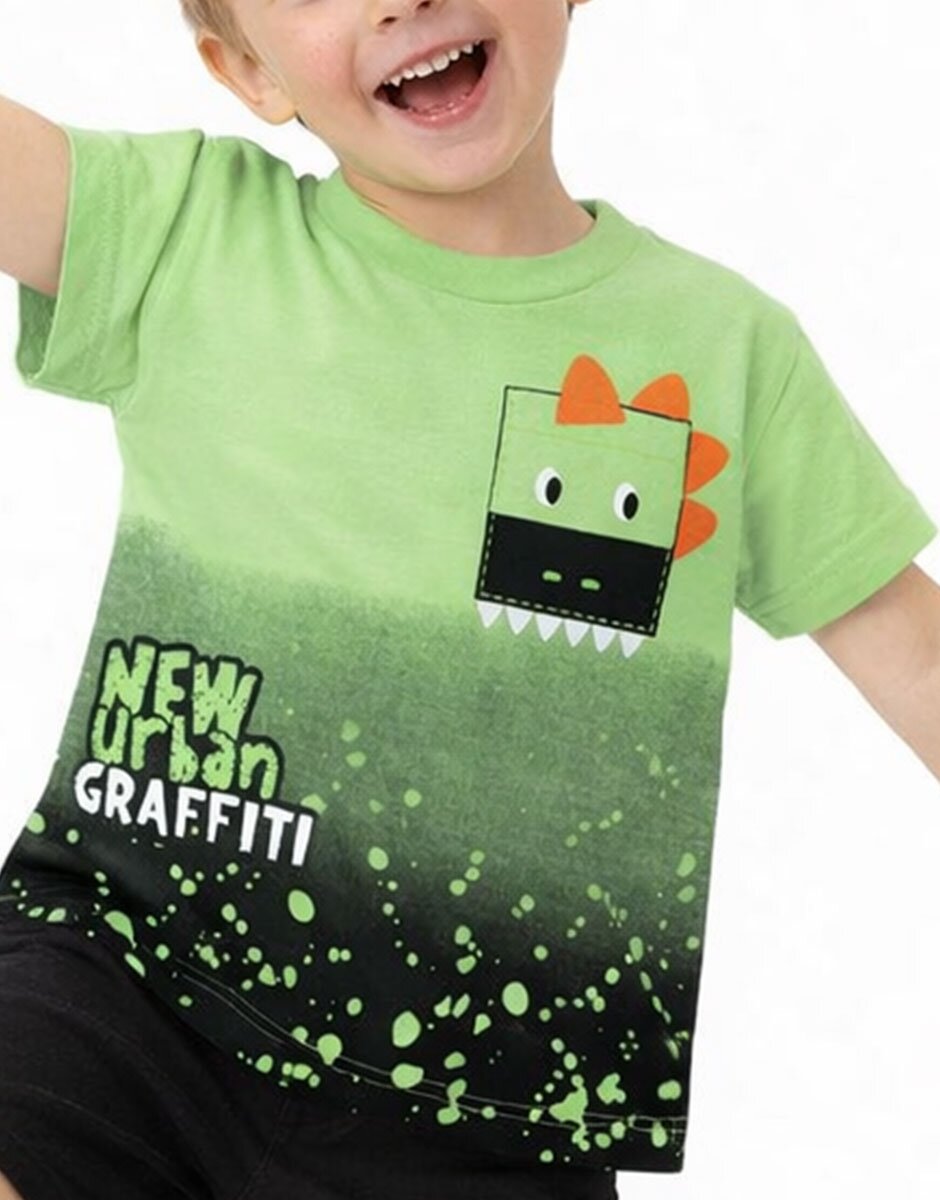 Chicco Boys Tee Light Green/Black