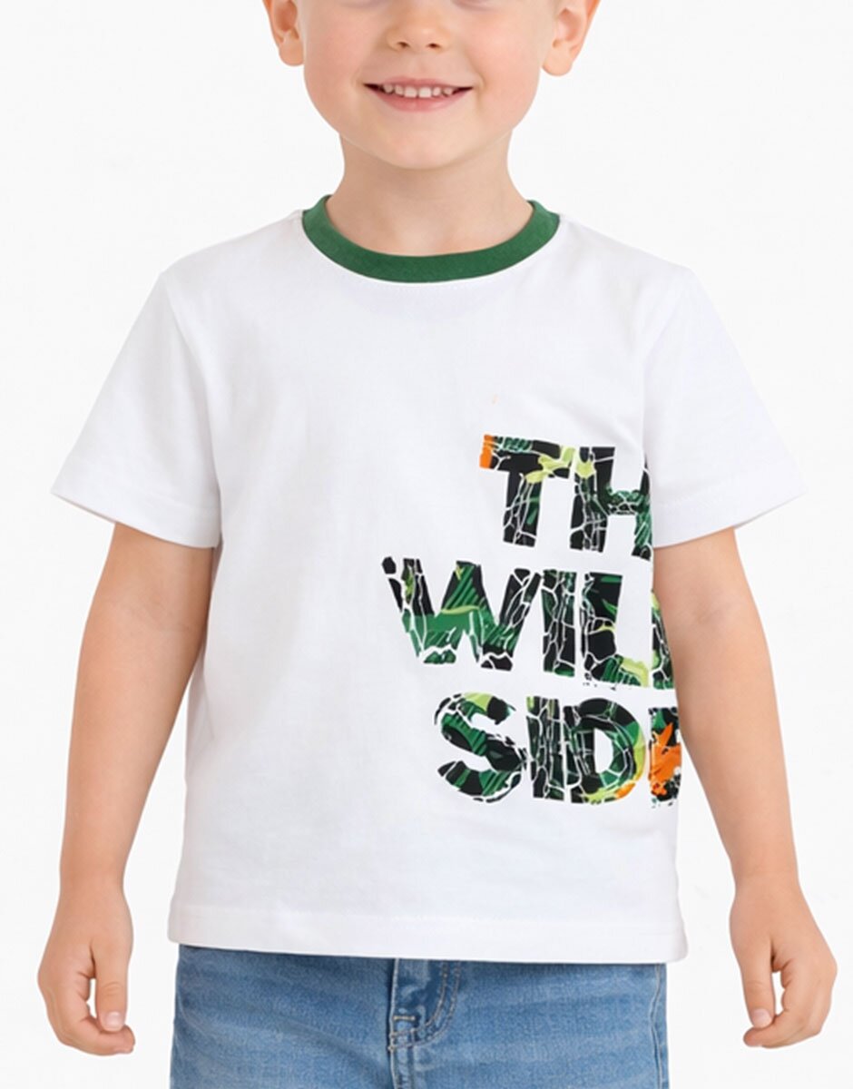 Chicco Boys The Wild Side Tee White