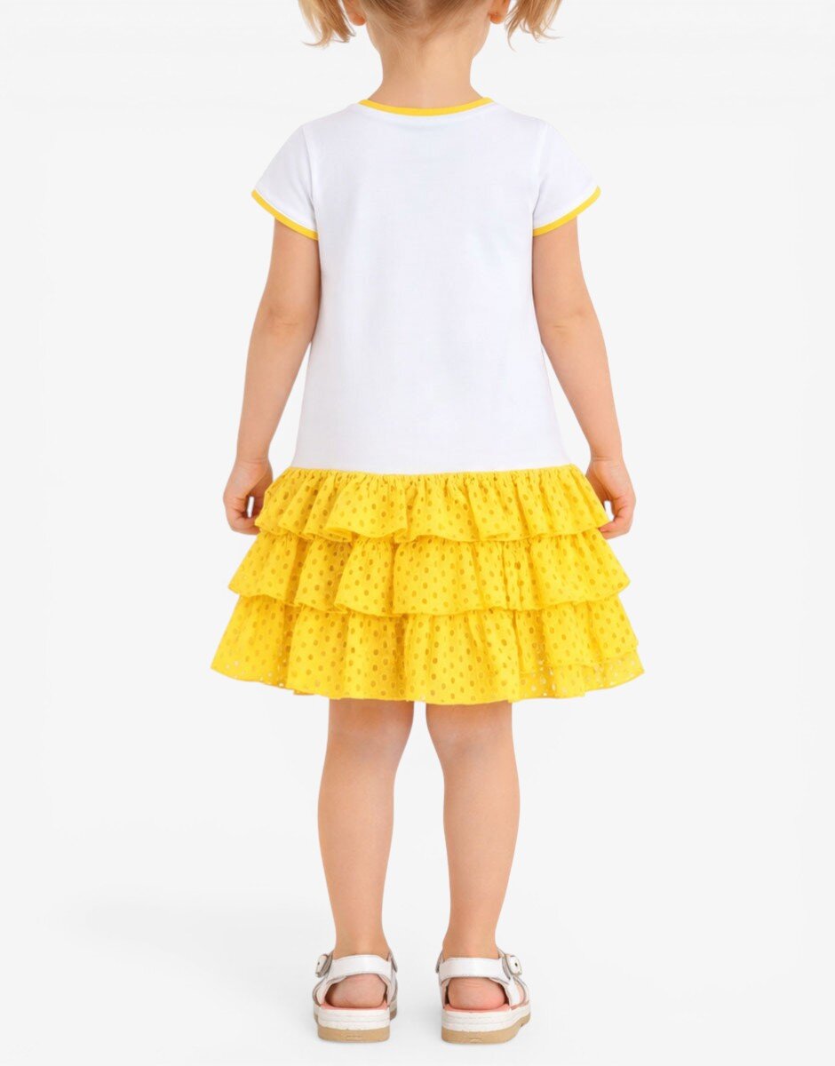 Chicco Girls Dress White/Yellow