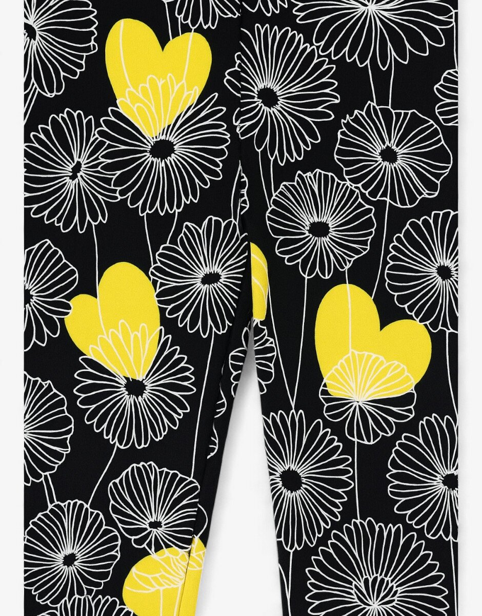 Chicco Girls Leggings Black/Yellow