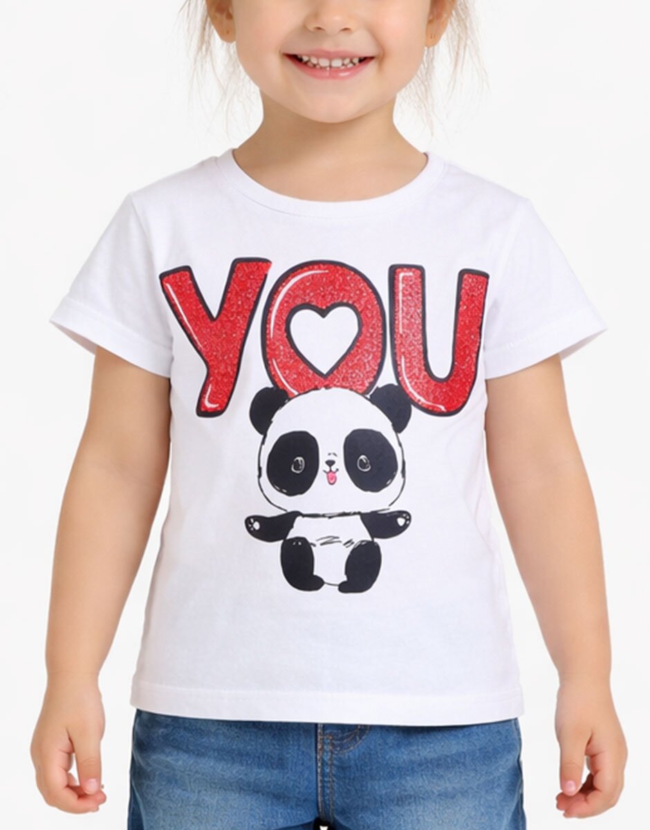 Chicco Girls Tee White Printed