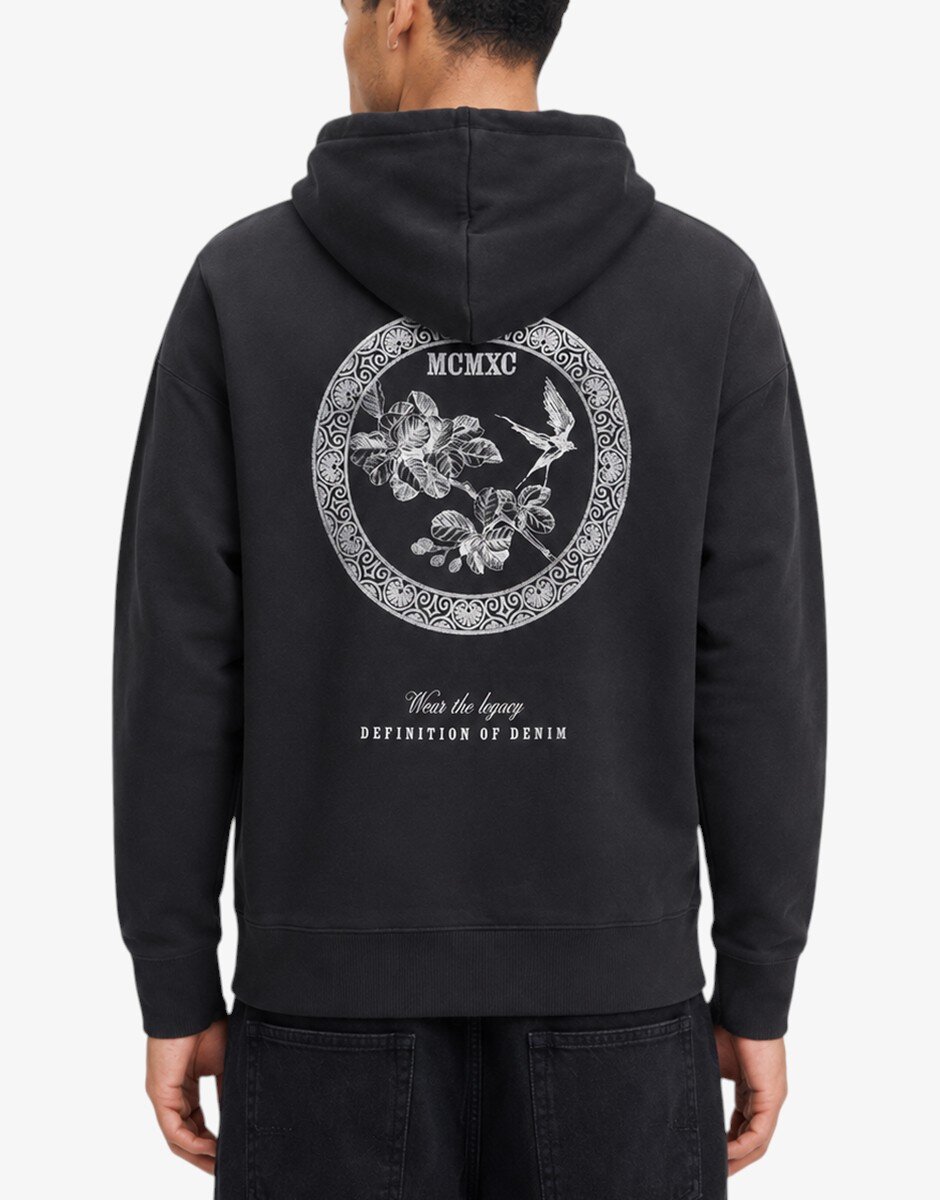 JACK&JONES Jjedetroit Sweat Hood Styd AW25 Black