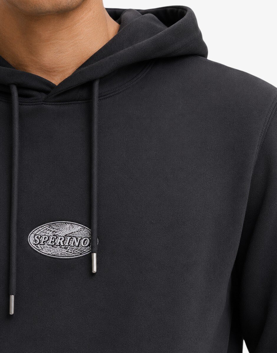 JACK&JONES Jjedetroit Sweat Hood Styd AW25 Black