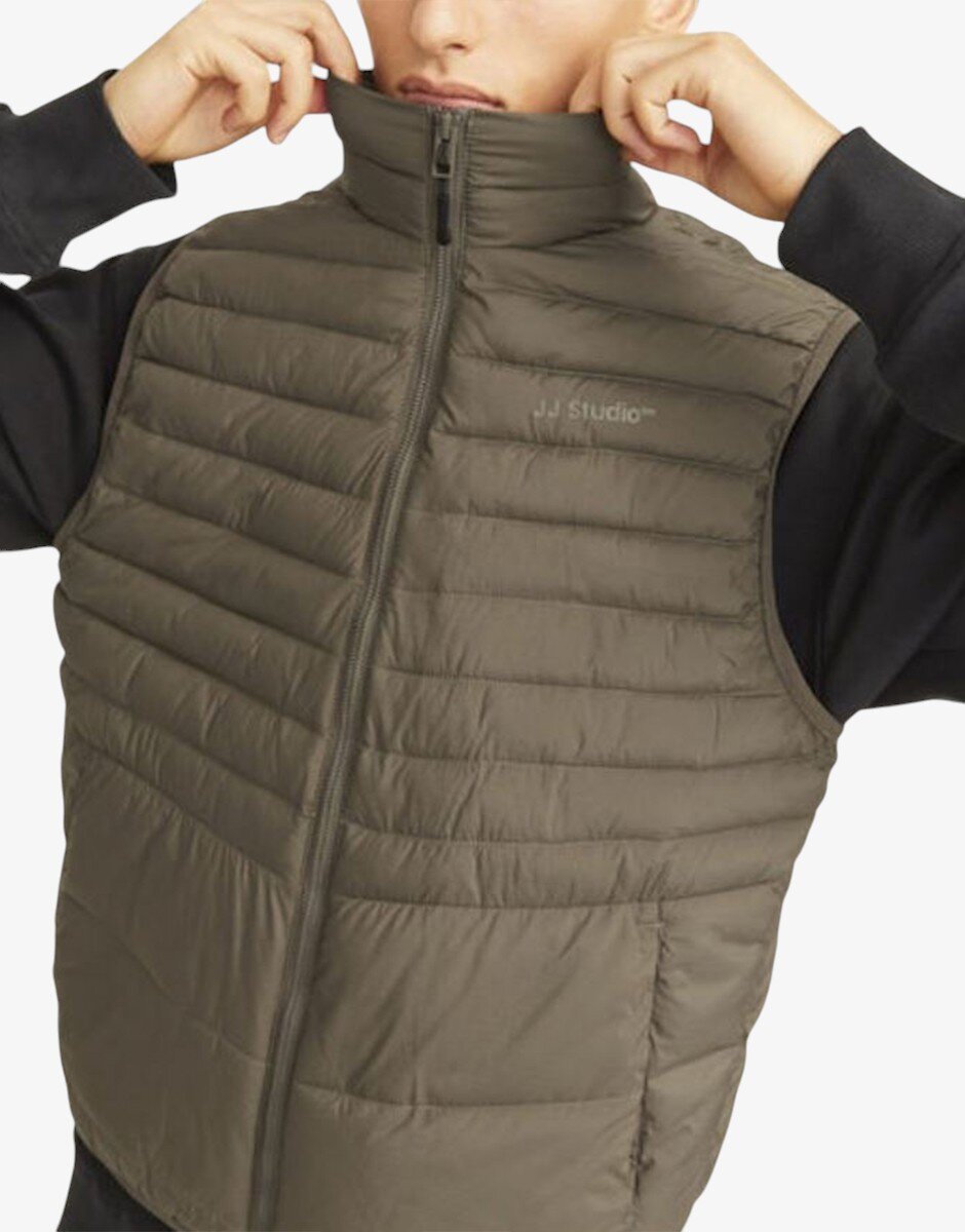 JACK&JONES Jjestate Packable BW Collar Noos Canteen Green