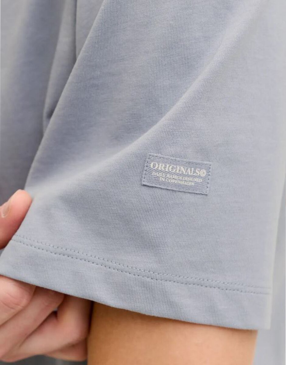 JACK&JONES Jorcatskills Square Branding Tee SSCN LN Blue