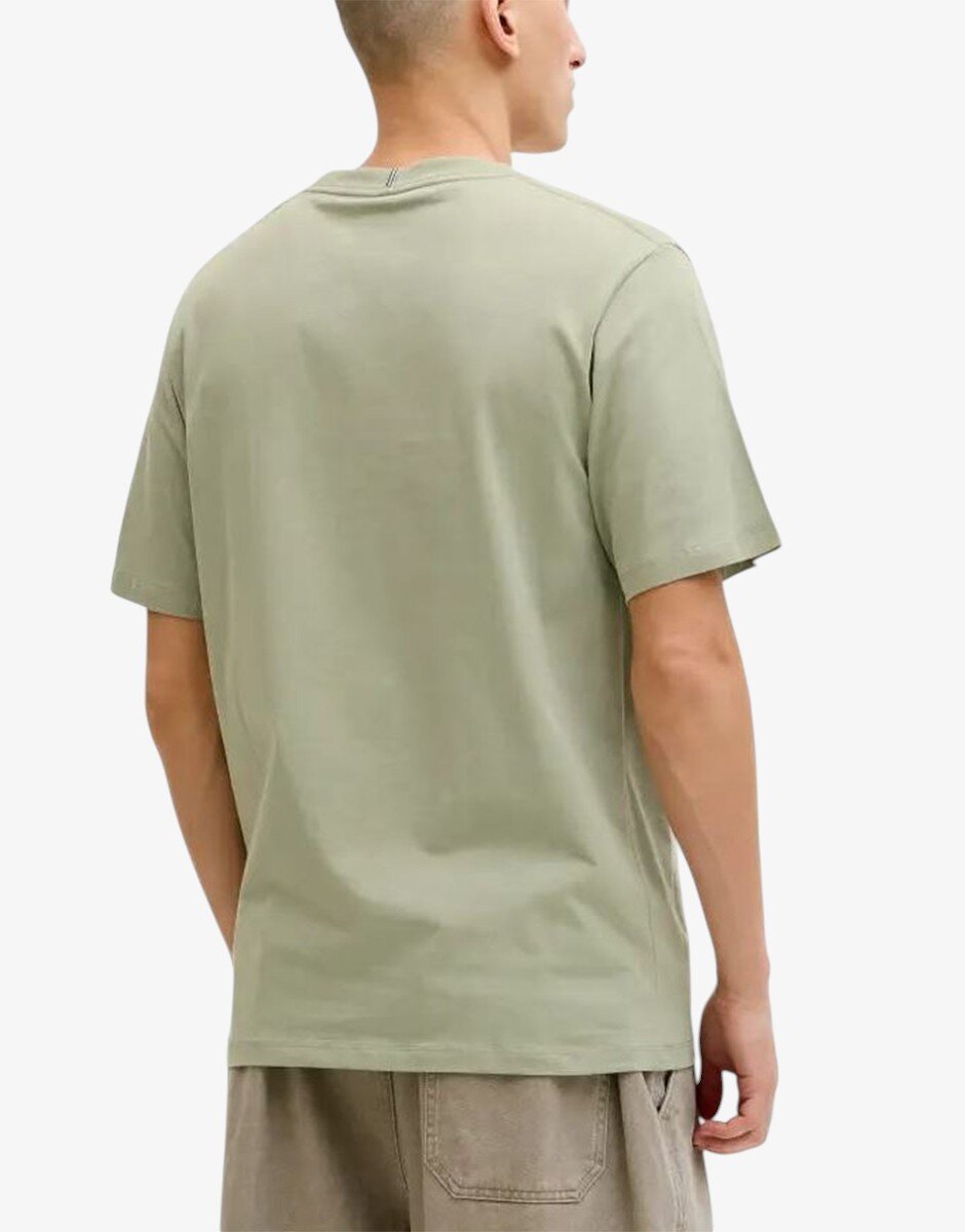 JACK&JONES Jorcatskills Square Branding Tee SSCN LN Green