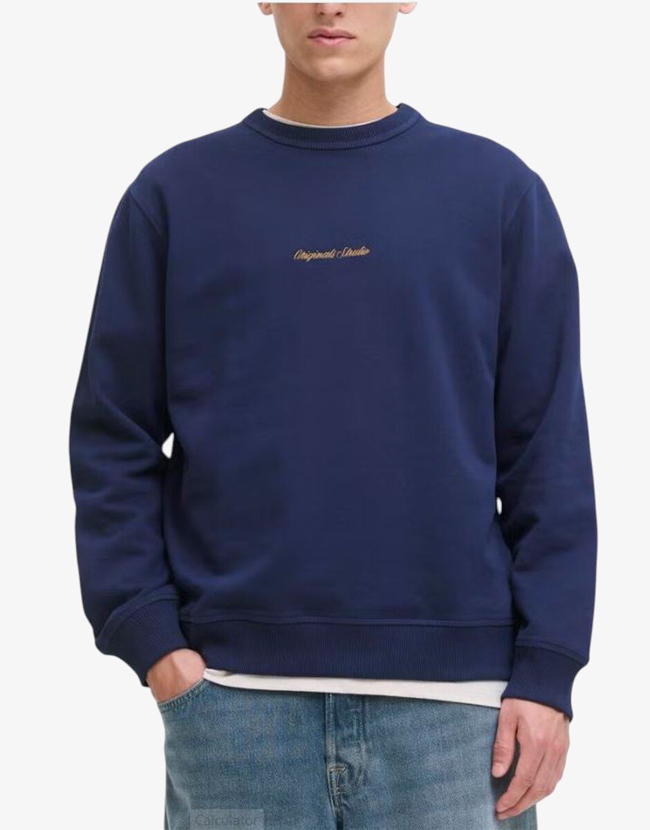 JACK&JONES Jornorrebro Emb Sweat Crew Noos Ocean Cavern