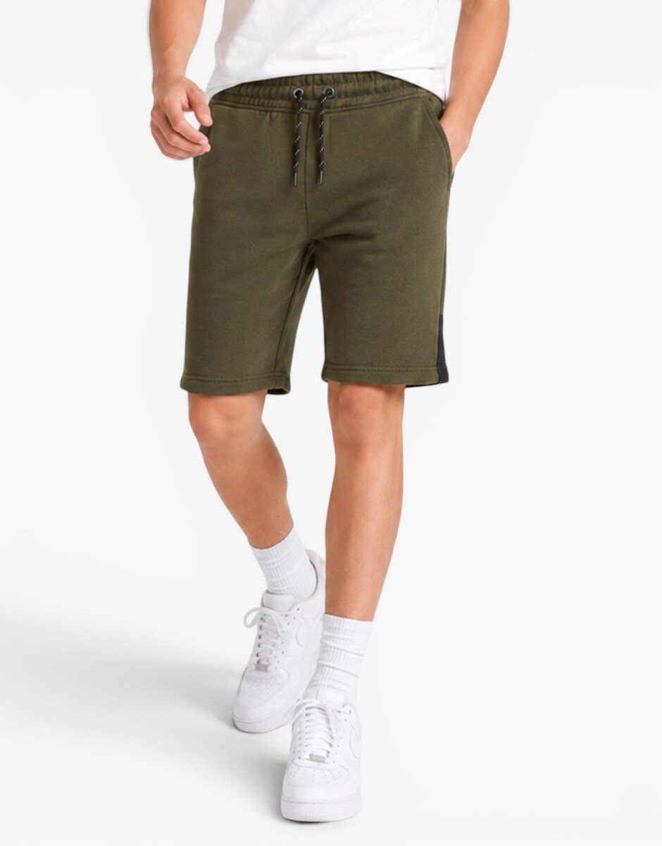JACK&JONES Jpstlogo Blocking Sweat Shorts Vg Sn Jnr Green