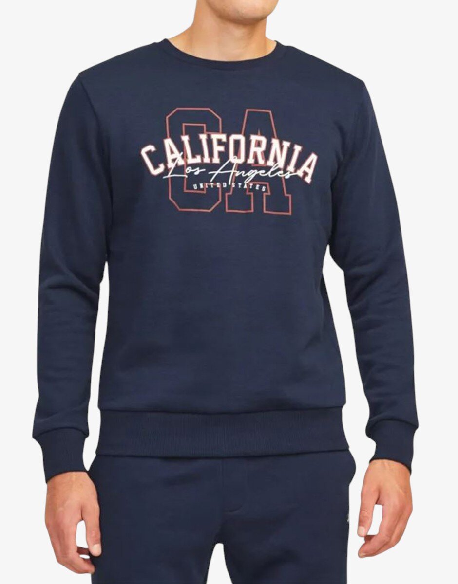 JACK&JONES Jrebnewyork Sweat Crew Neck Sn Blue