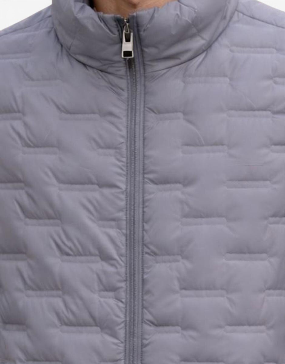 JACK&JONES Quilted Sleeveless Vest Grey