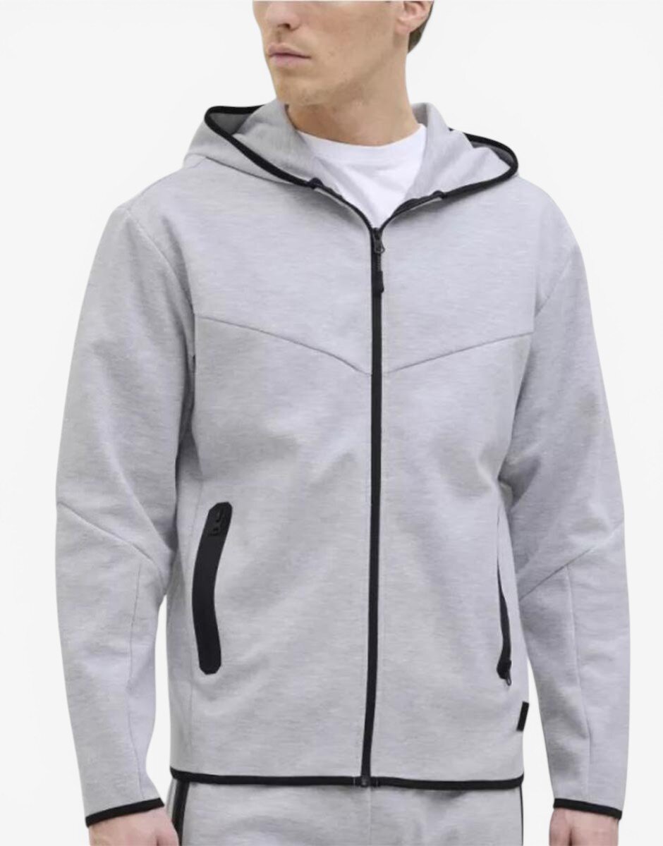 JACK&JONES Sweat Zip Hoodie Grey
