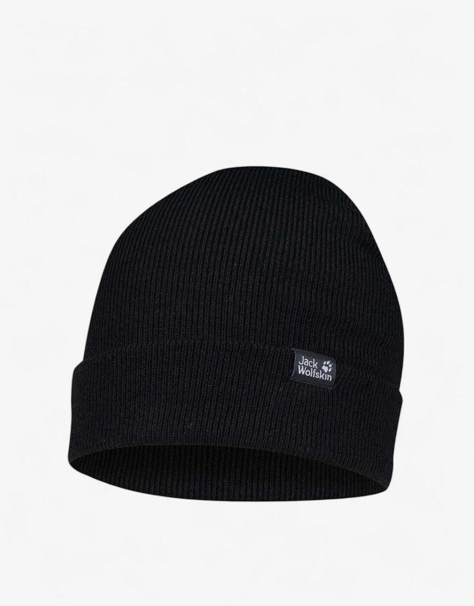 Jack Wolfskin Ribbed Beanie Black