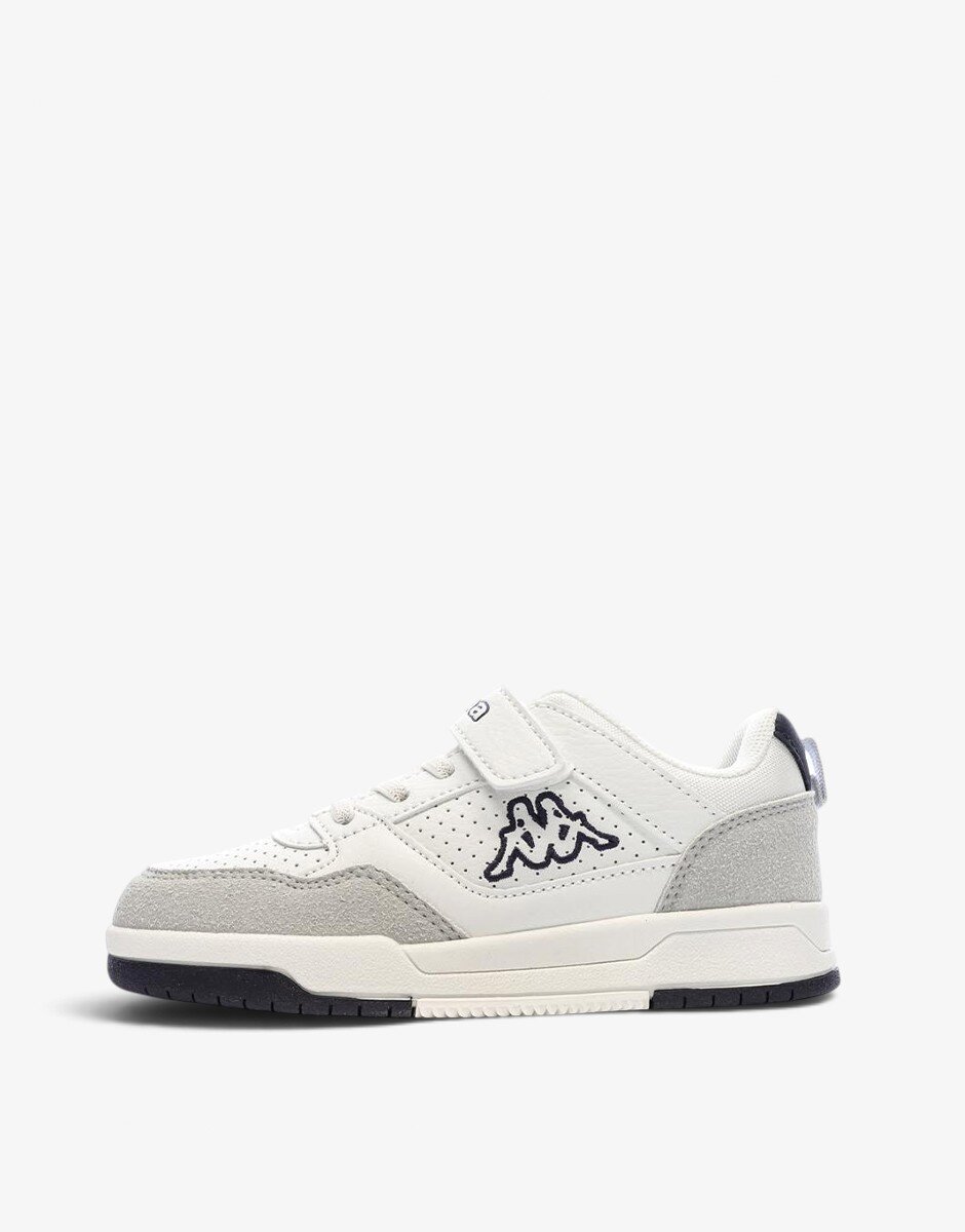 Kappa Logo Manis EV Kid Jr White/Gray
