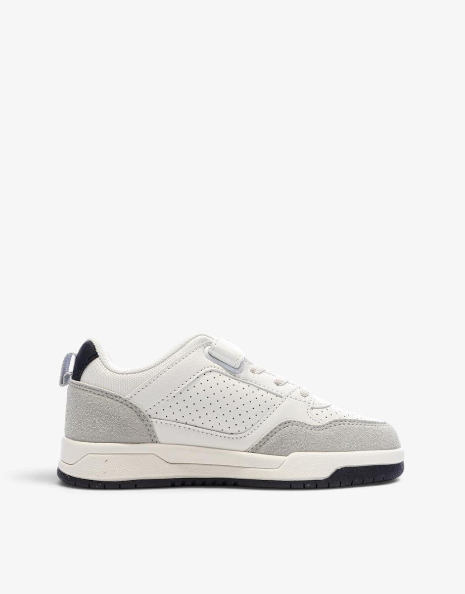 Kappa Logo Manis EV Kid Jr White/Gray