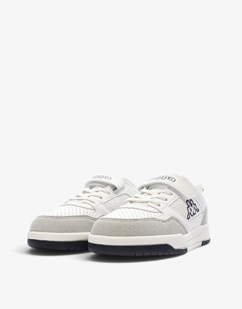 Kappa Logo Manis EV Kid Jr White/Gray