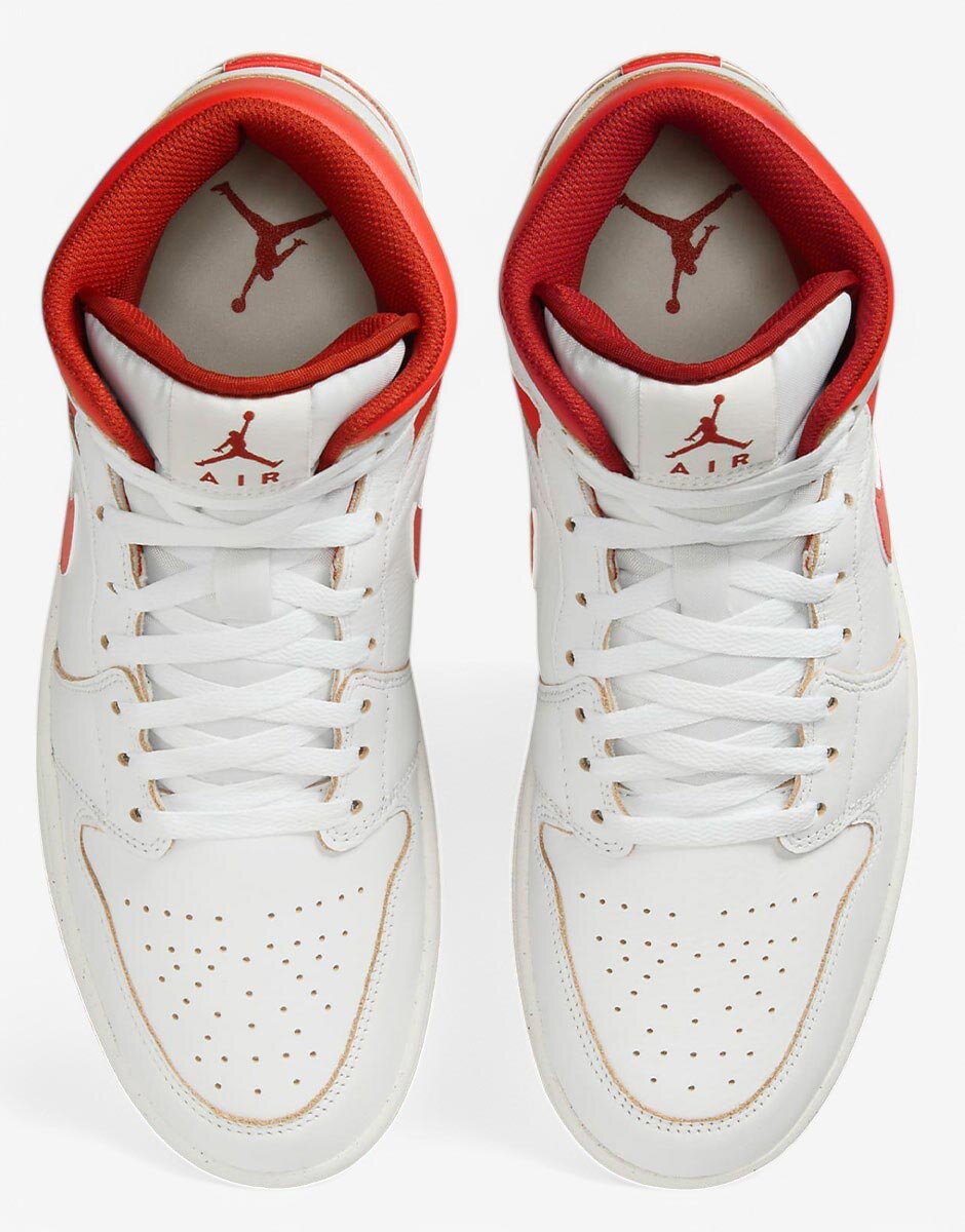 Nike Air Jordan 1 Mid Se Shoes White/Red