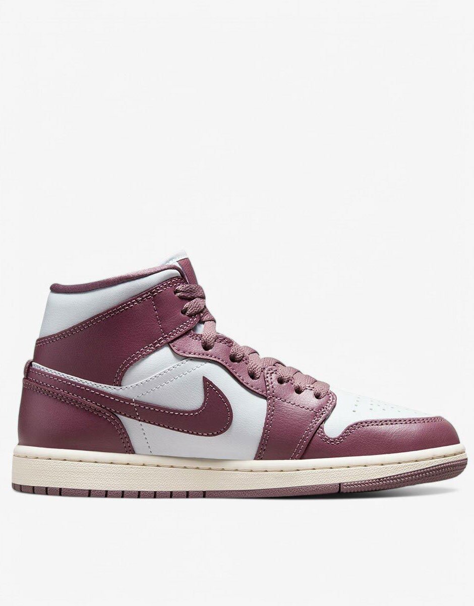 Nike Air Jordan 1 Mid Shoes Mauve/White
