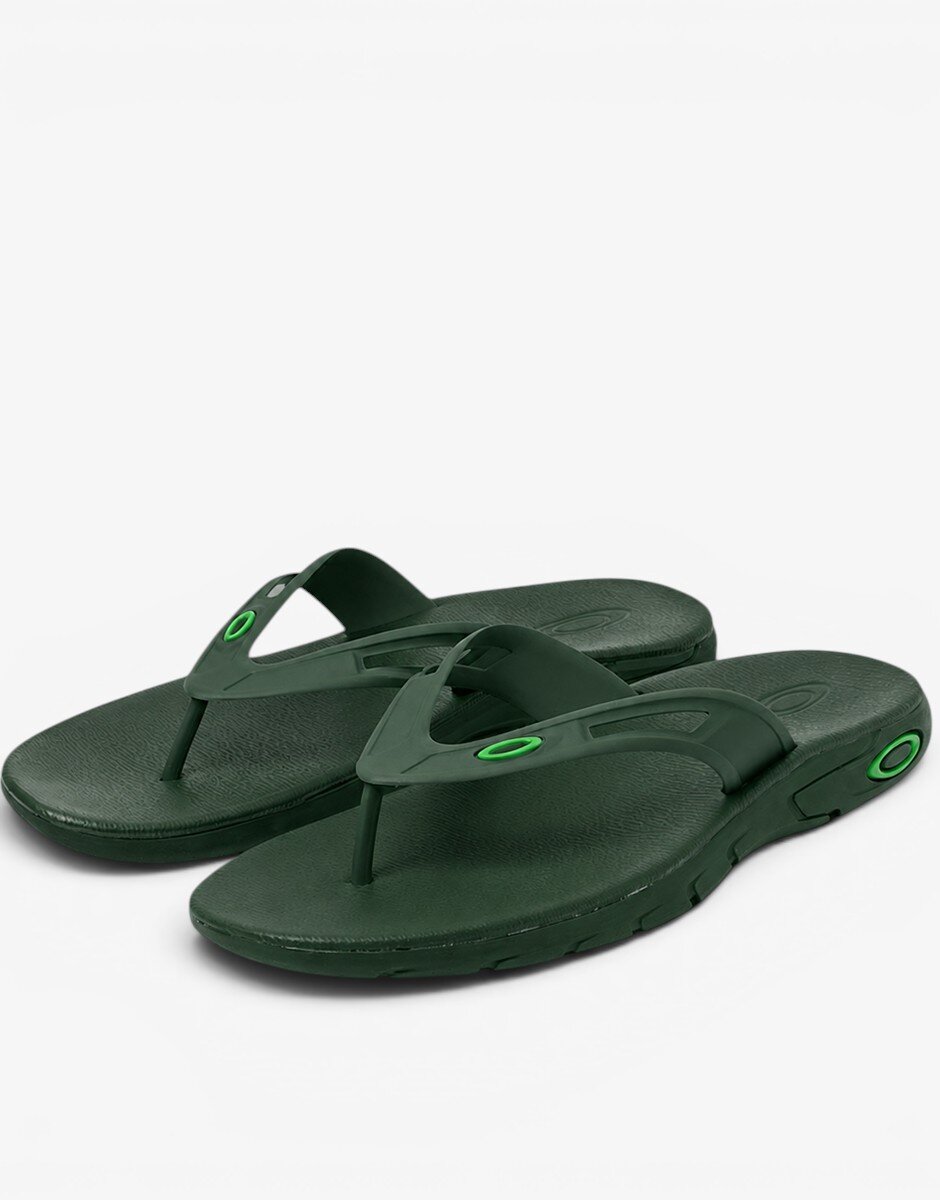 Oakley OAKEY Akley Ellipse Flip Flops Green/Black