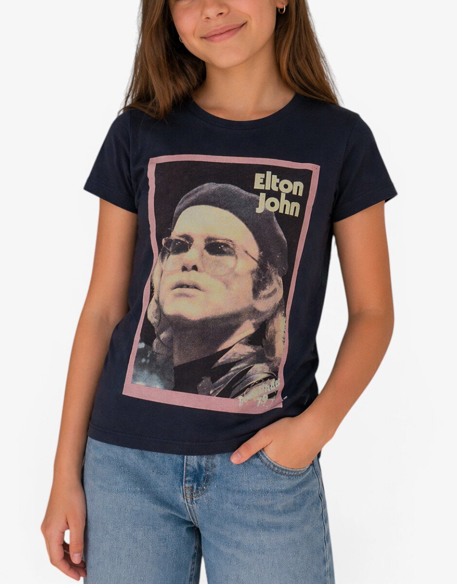 Only x Elton John Printed Tee Navy