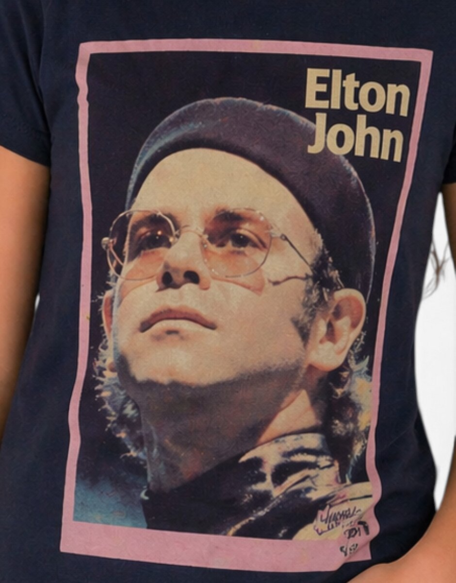 Only x Elton John Printed Tee Navy