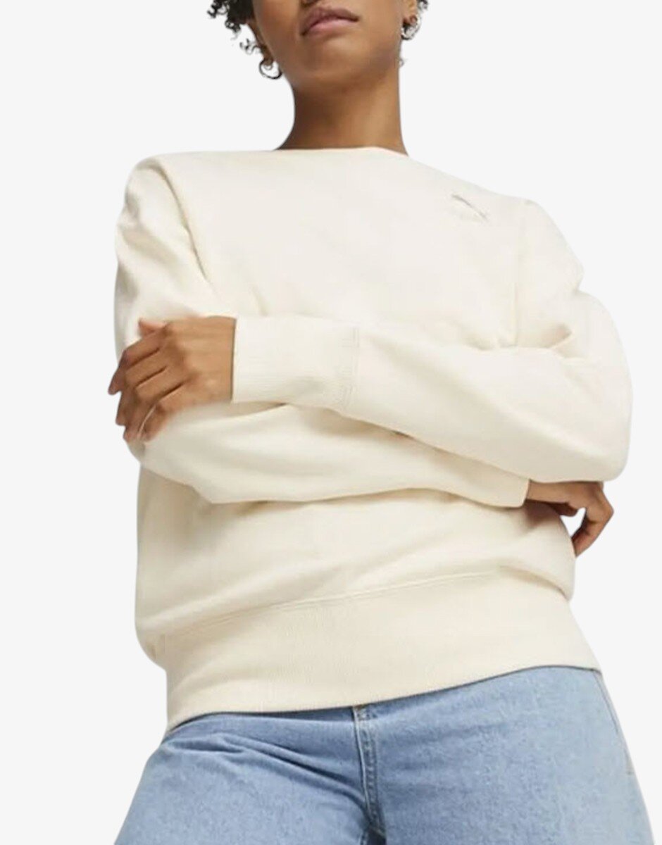 Puma Berrer Classics Relaxed Crew Tee Ecru