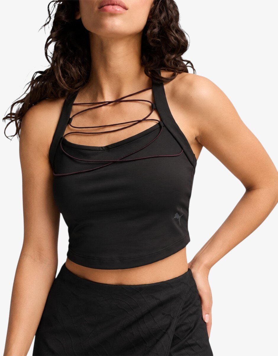 Puma Dare To Crop Top All Black