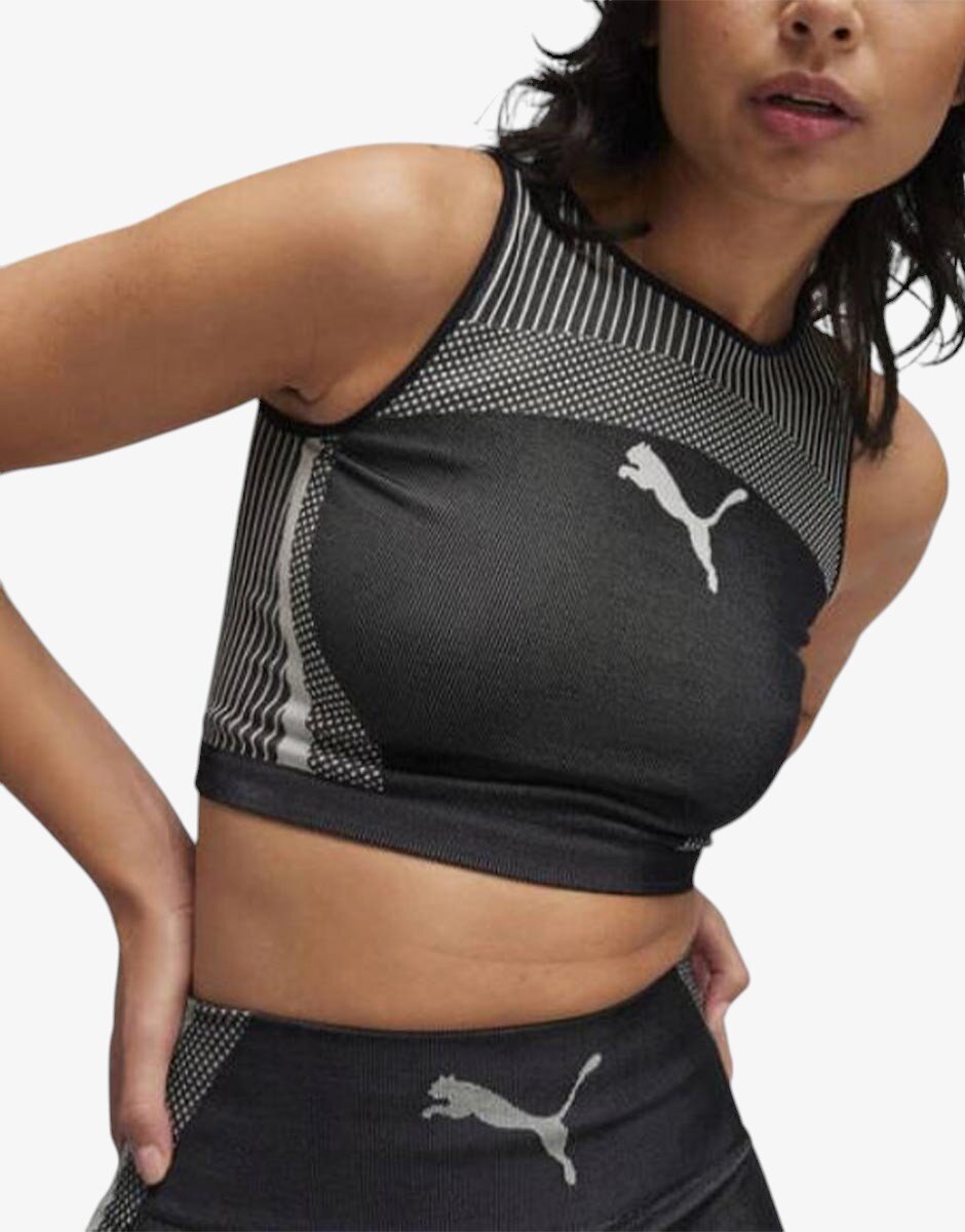 Puma Dare To Crop Top Black