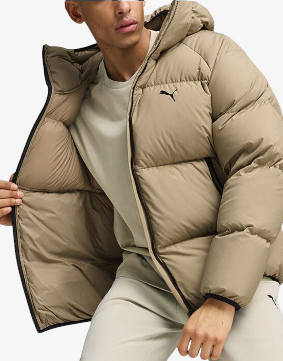 Puma Down Puffer Jacket Oak Branch Beige