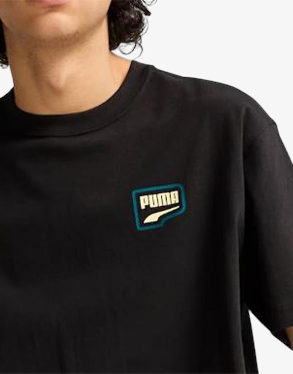 Puma Downtown Relaxed Graphic Tee Black