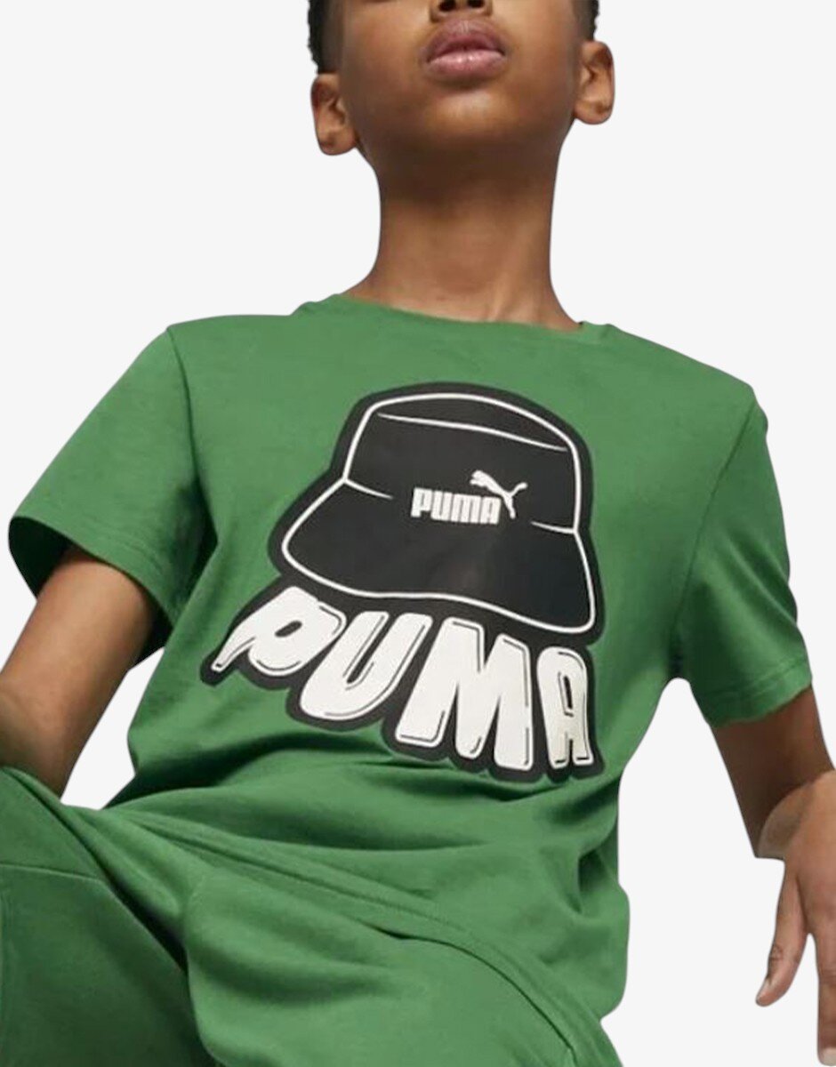 Puma Ess Mid 90s Graphic Tee B Green
