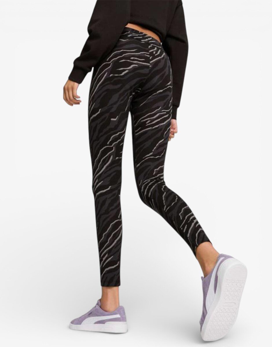 Puma Essentials+ Animal All Over Print Leggings Black