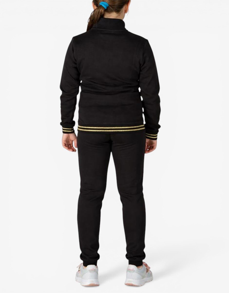 Puma Essentials+ Glitter Full-Zip Tracksuit Black
