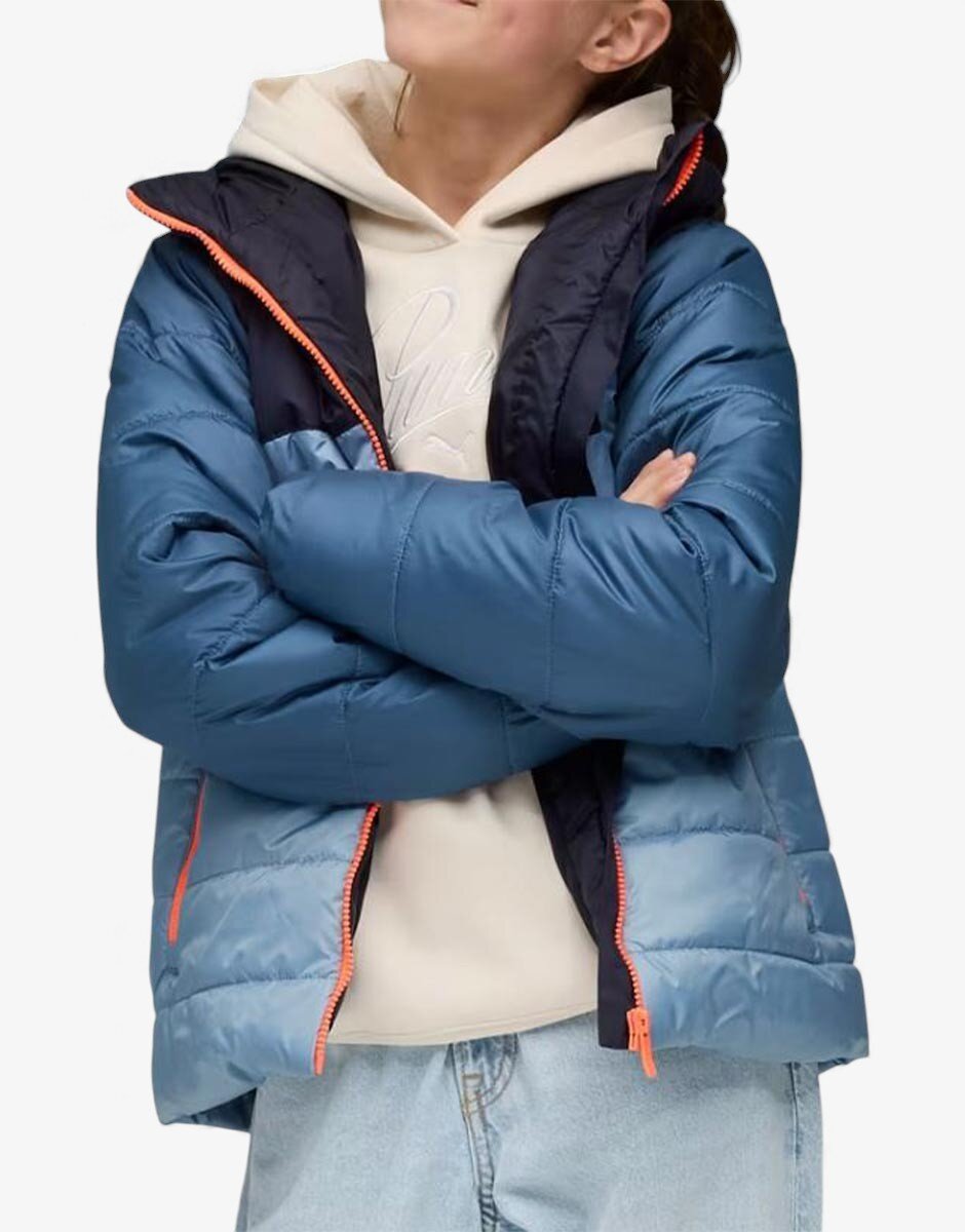 Puma Essentials Hooded Padded Jacket Blue