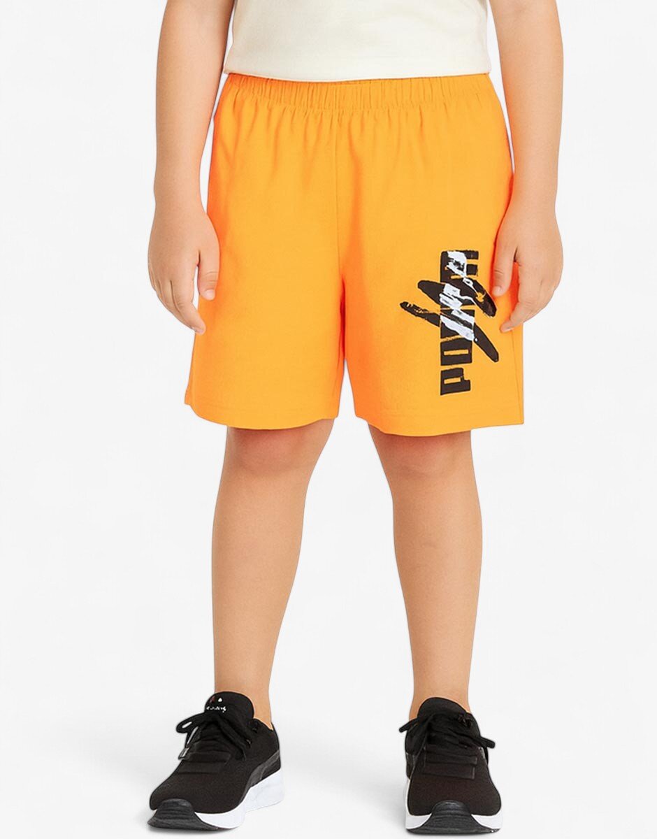 Puma Essentials Logo Lab Shorts Orange