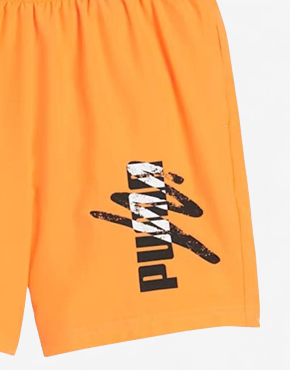 Puma Essentials Logo Lab Shorts Orange