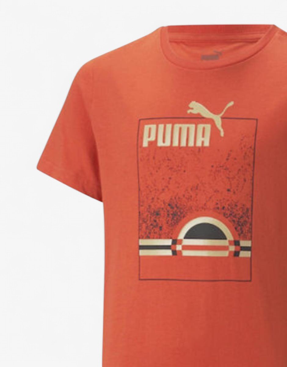 Puma Essentials+ Street Art Summer Tee Orange