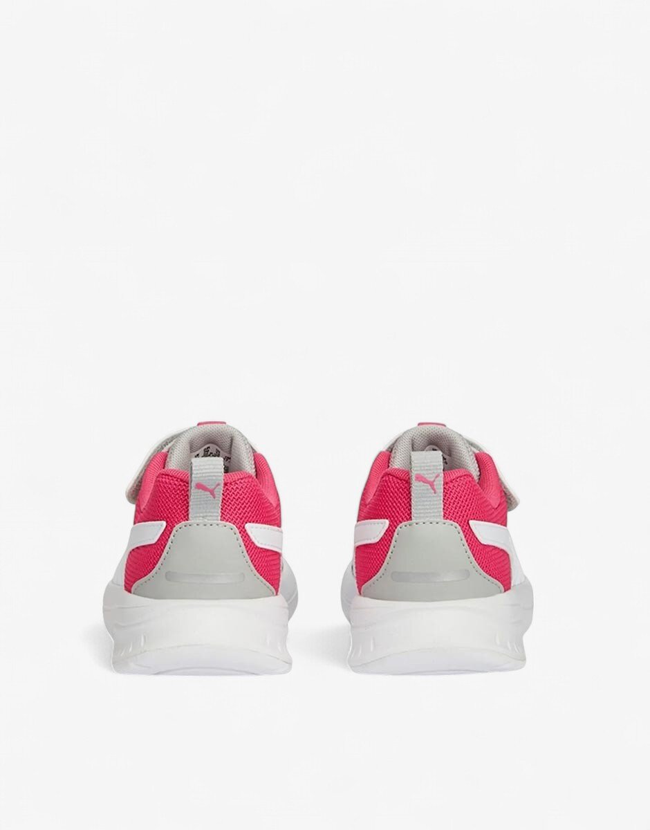 Puma Evolve Run Mesh Alternative Closure Shoes Grey/Pink Jr