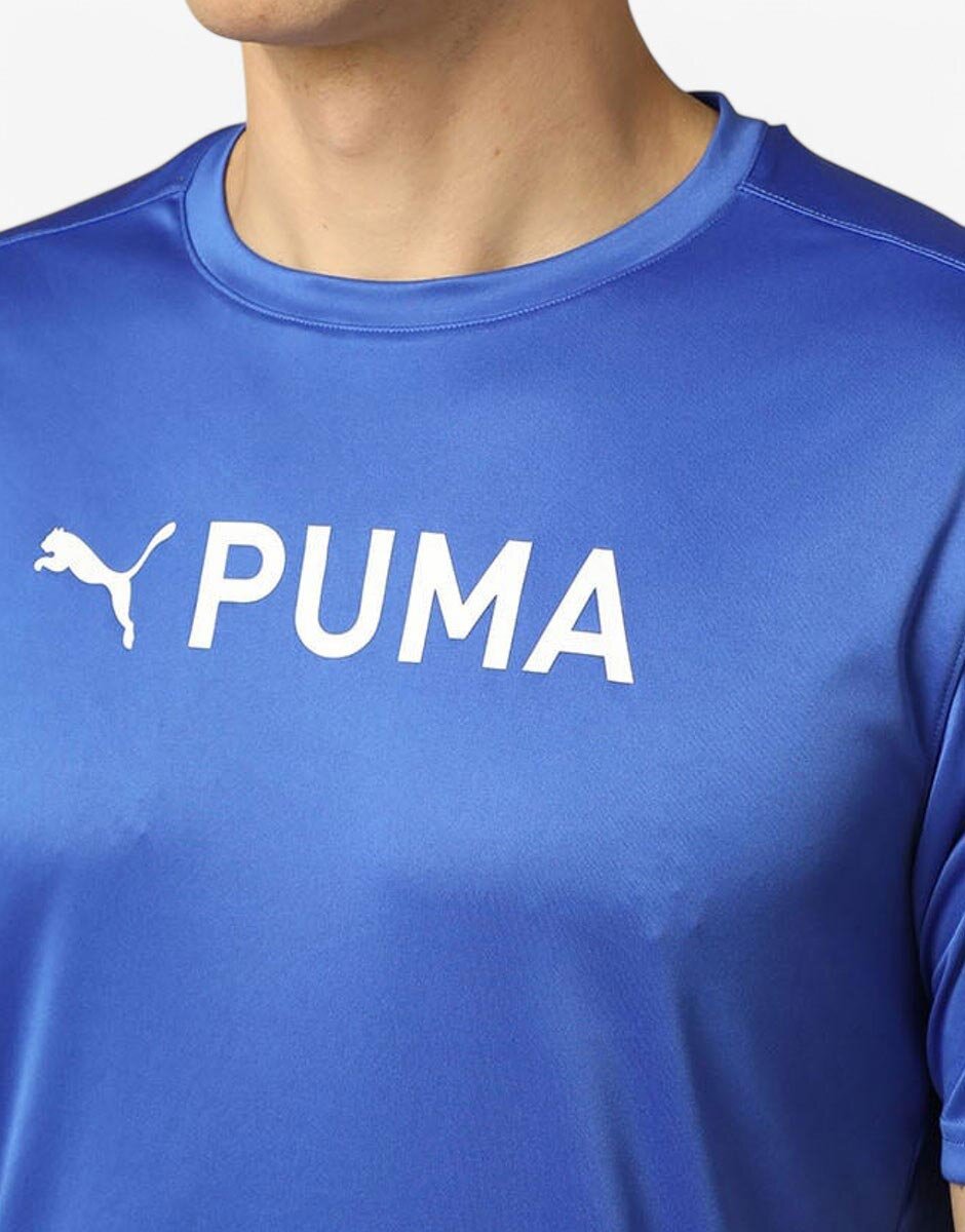 Puma Fit Logo Tee Blue