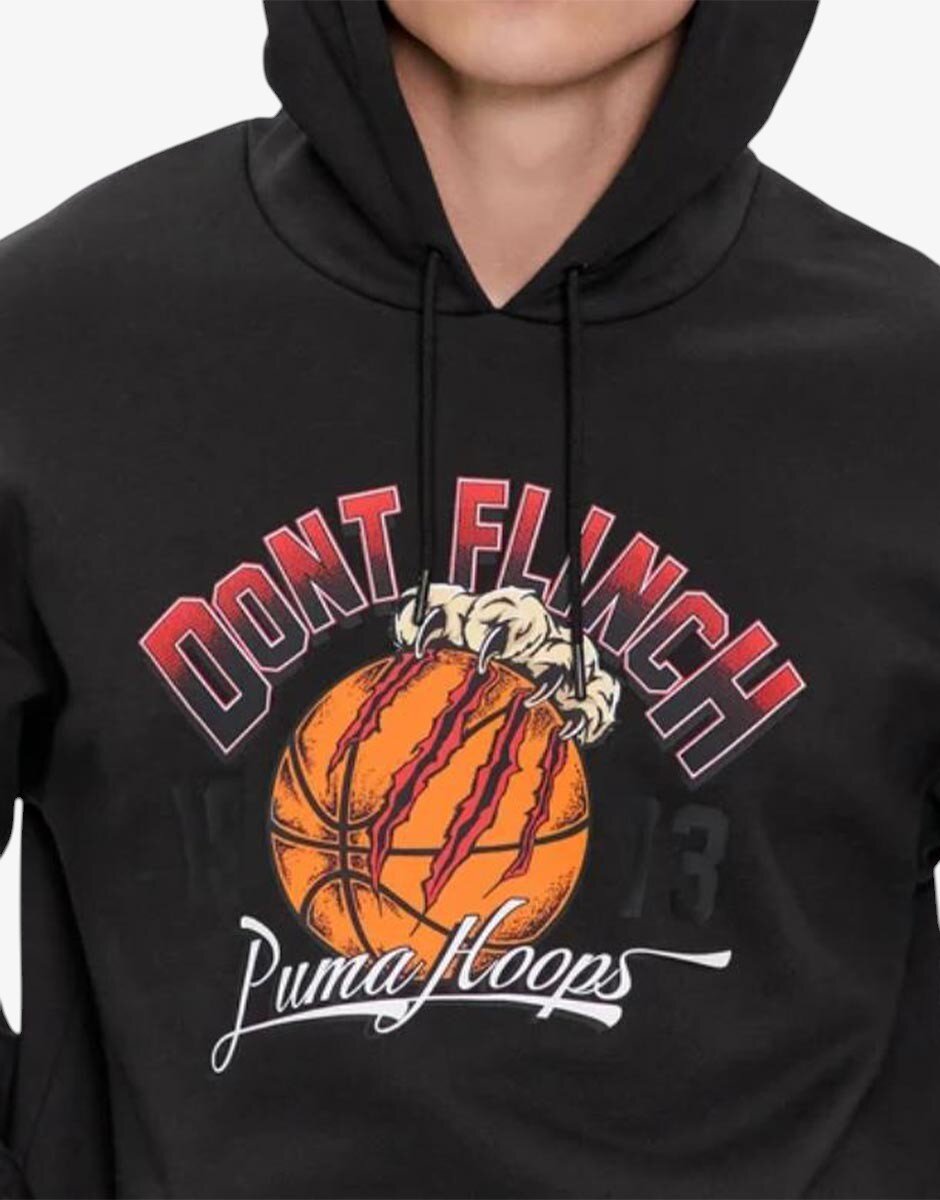 Puma Graphic Booster Hoodie Black