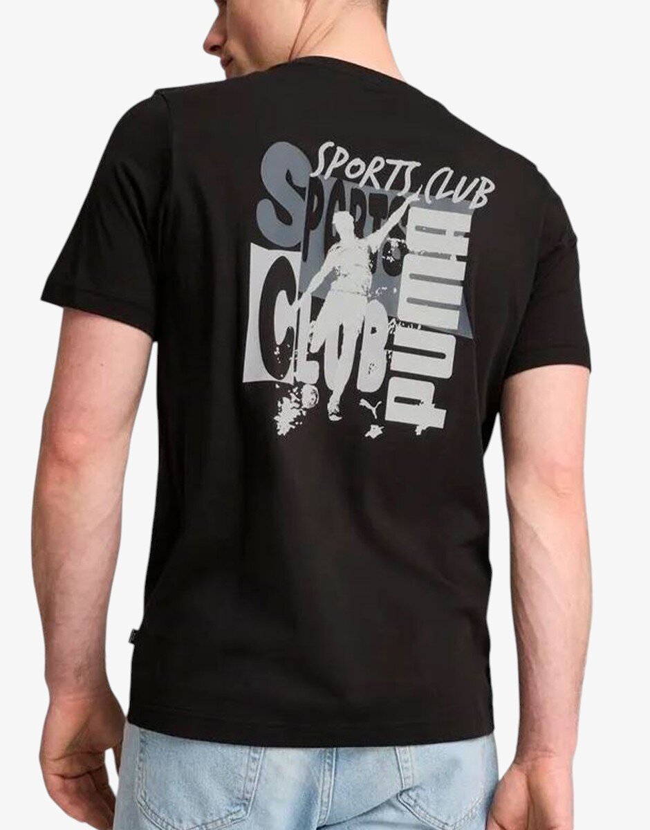 Puma Graphics Sports Club Tee Black