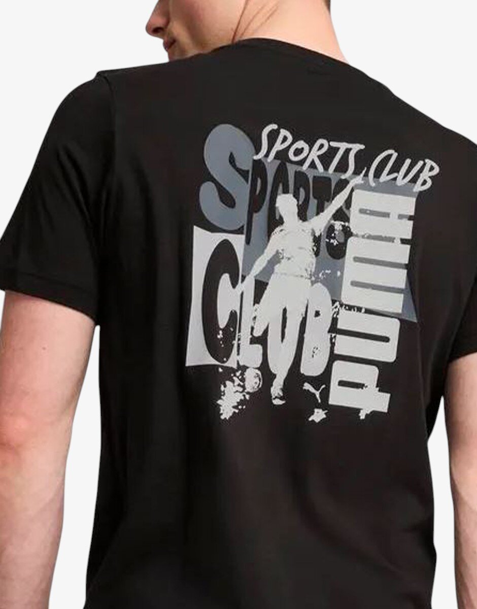 Puma Graphics Sports Club Tee Black