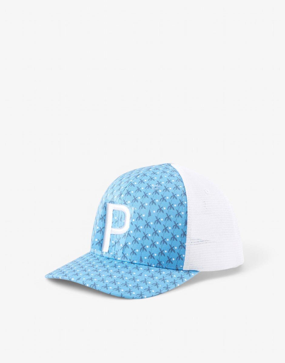 Puma Palms Trucker P Snapback Cap Blue/White