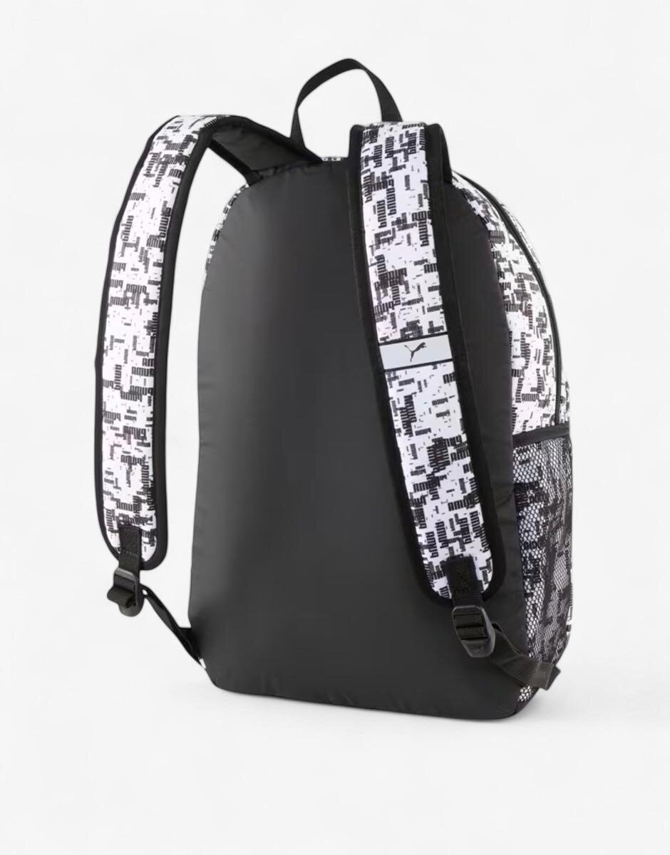 Puma Phase All Over Printed Backpack White/Black