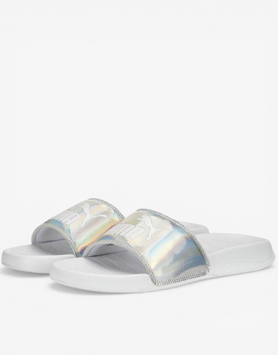 Puma Popcat 20 Irridescent Slides White