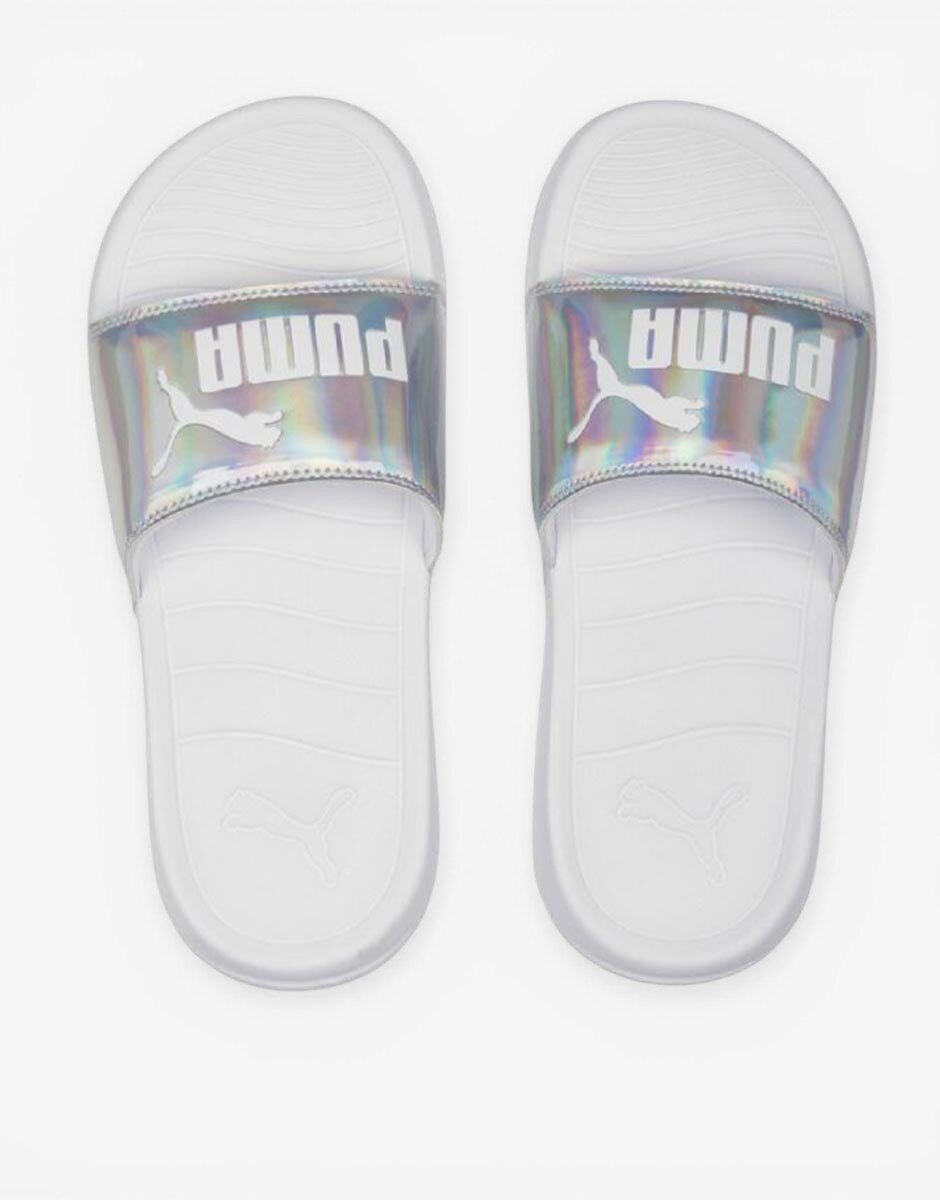 Puma Popcat 20 Irridescent Slides White