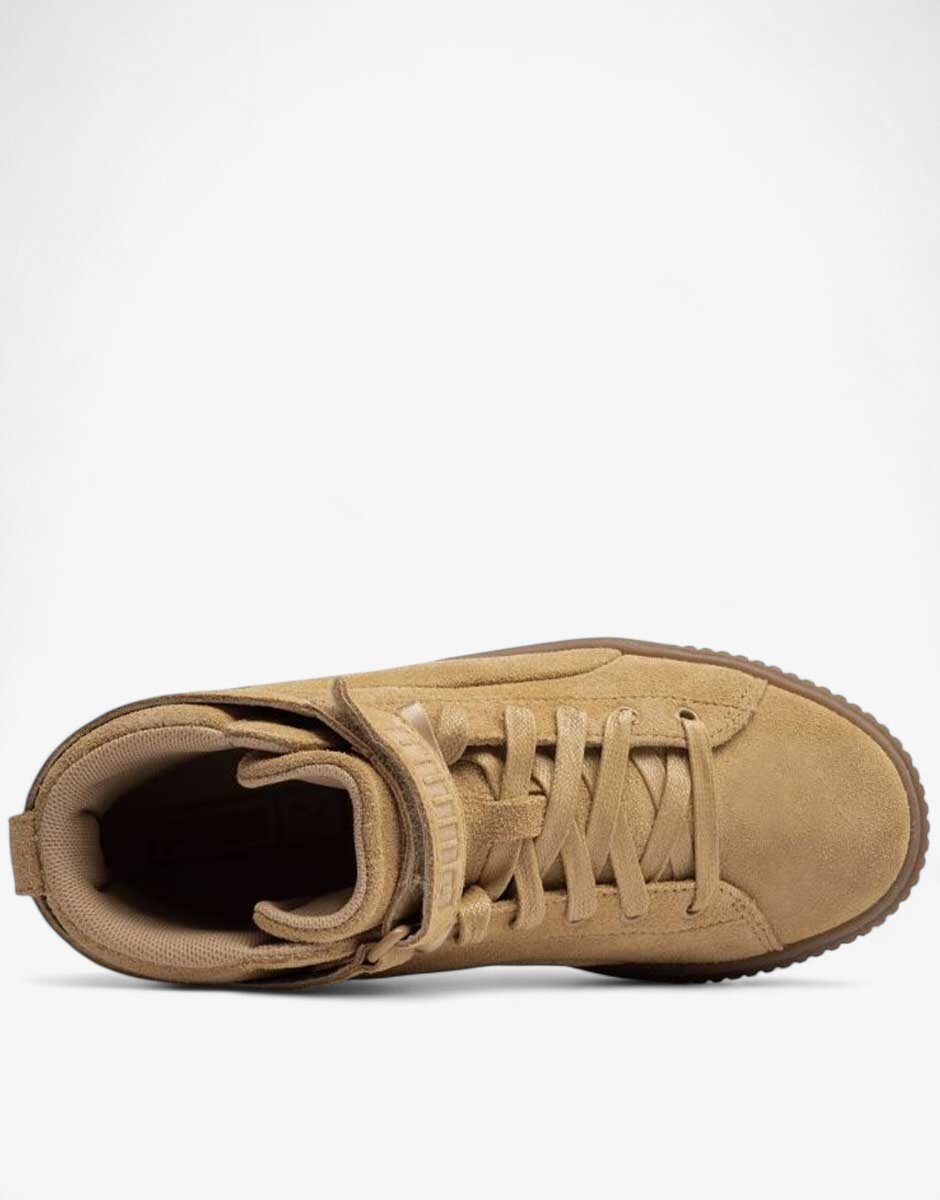 Puma Suede Platform Mid Shoes Beige