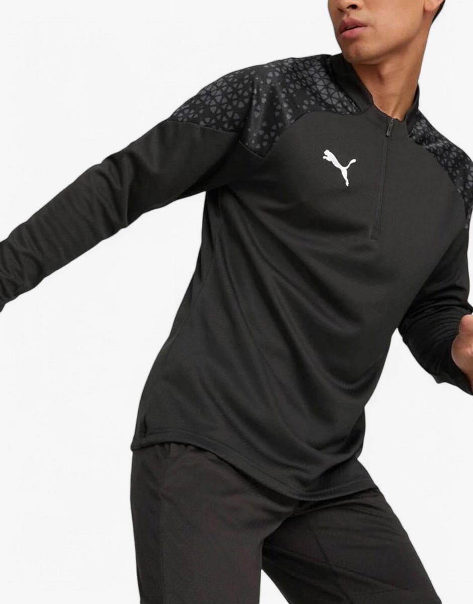 Puma TeamCup Training 1/4 Zip Top Black