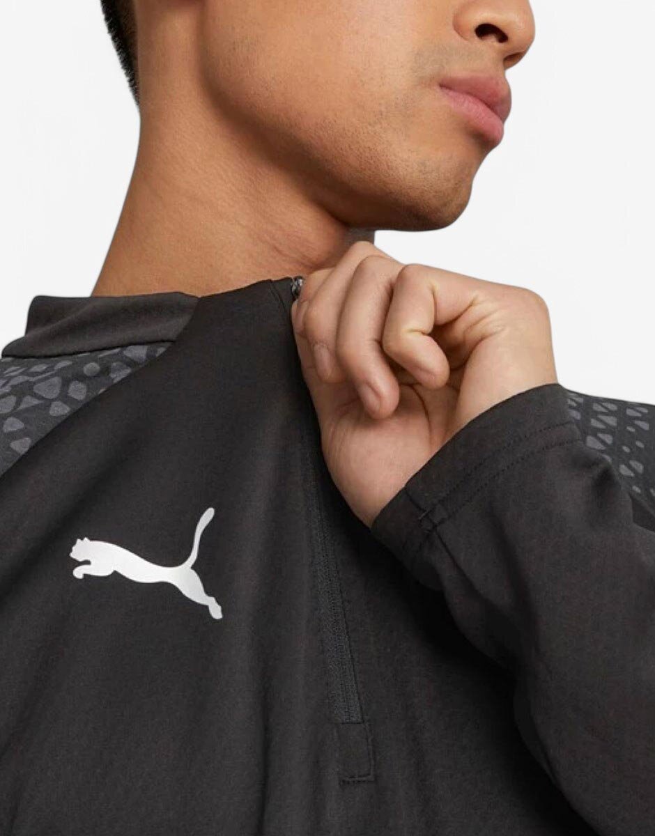 Puma TeamCup Training 1/4 Zip Top Black
