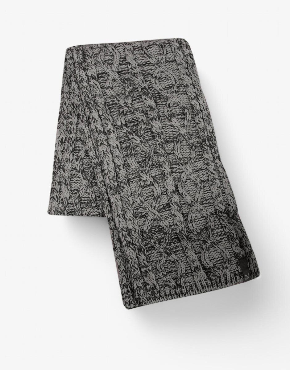 Puma Unisex Knit Scarf Grey