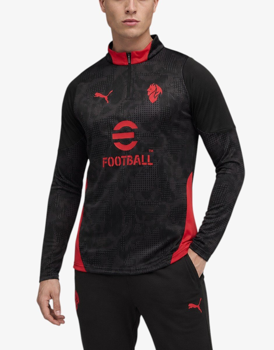 Puma x AC Milan 25 / 26 Training Quarter-Zip Top Blac/Red
